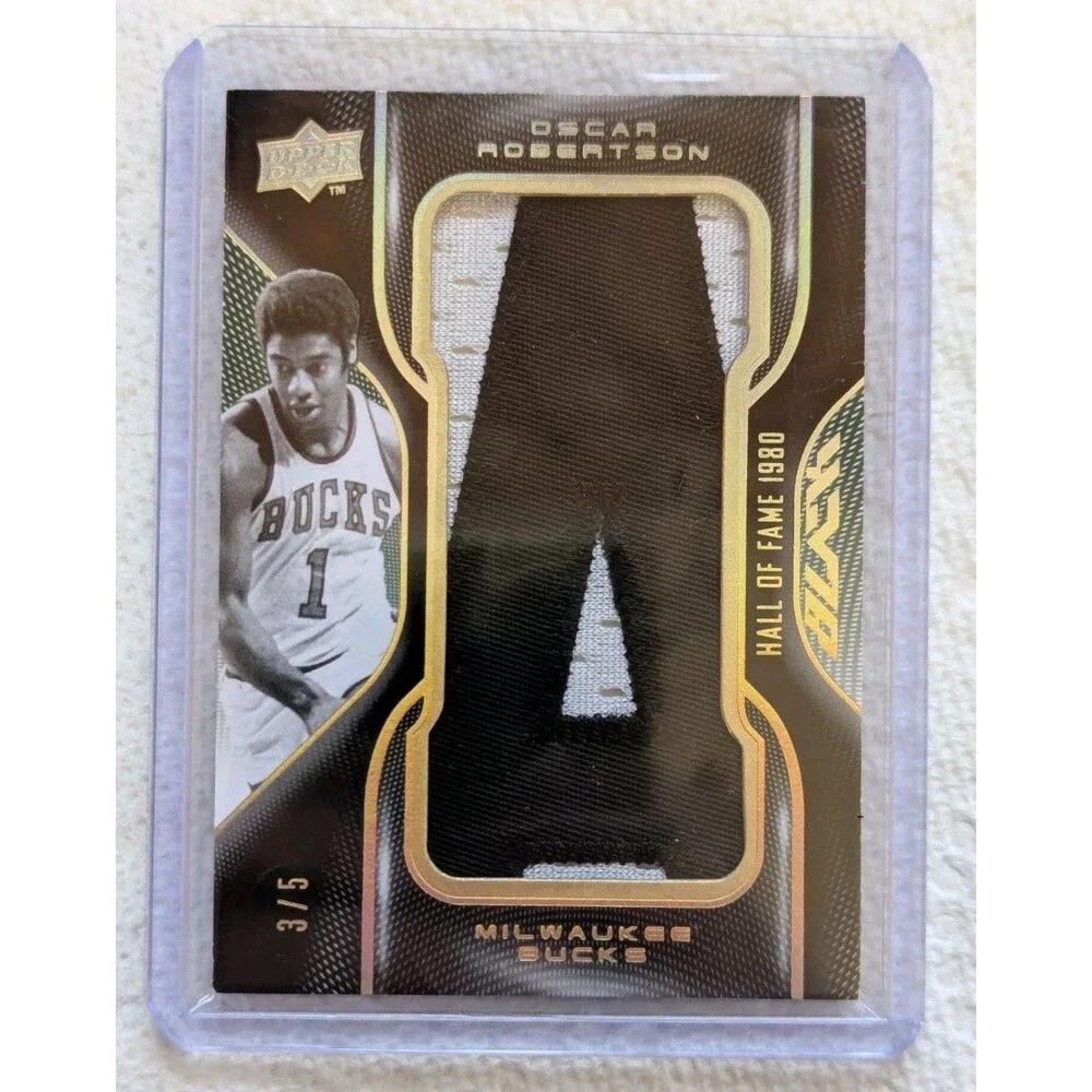 Oscar Robertson 2008-09 UD Black HOF Letters #'d/5 COMPLETE 14 CARD SET Unsigned